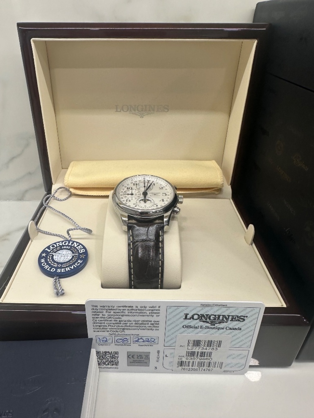 LONGINES Master Collection Chronograph Moonphase Watch - Picture 3 of 5